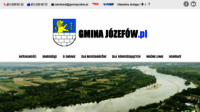 What Gminajozefow.pl website looked like in 2018 (5 years ago)