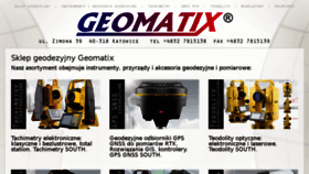 What Geomatix.com.pl website looked like in 2018 (5 years ago)