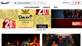 What Galaxt.com website looked like in 2018 (5 years ago)