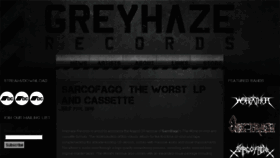 What Greyhazerecords.com website looked like in 2018 (5 years ago)