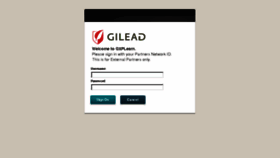 What Gxplearn.gilead.com website looked like in 2018 (5 years ago)