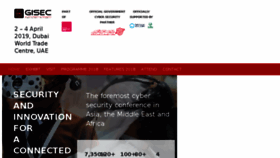 What Gisec.ae website looked like in 2018 (5 years ago)
