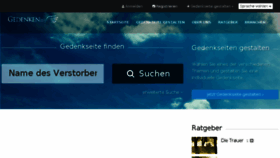 What Gedenken.lu website looked like in 2018 (5 years ago)