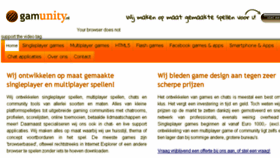 What Gamunity.nl website looked like in 2018 (8 years ago)