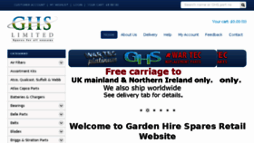 What Gardenhirespares.co.uk website looked like in 2018 (6 years ago)