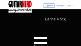 What Guitarnerd.de website looked like in 2018 (5 years ago)