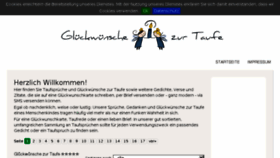 What Glueckwuensche-zur-taufe.info website looked like in 2018 (5 years ago)