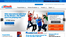What Gotalk.com.au website looked like in 2018 (5 years ago)