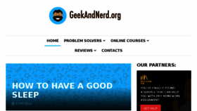 What Geekandnerd.org website looked like in 2018 (5 years ago)