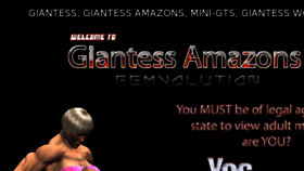 What Giantessamazons.com website looked like in 2018 (5 years ago)