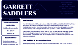 What Garrettsaddlers.co.uk website looked like in 2018 (5 years ago)