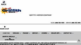 What Griffithmotor.com website looked like in 2018 (5 years ago)