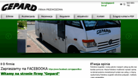 What Gepard-bus.pl website looked like in 2018 (5 years ago)