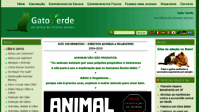What Gatoverde.com.br website looked like in 2018 (5 years ago)