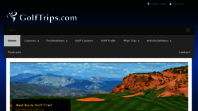 What Golftrips.com website looked like in 2018 (5 years ago)