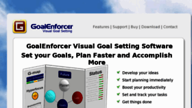 What Goalenforcer.com website looked like in 2018 (5 years ago)