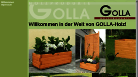 What Golla-holz.de website looked like in 2018 (5 years ago)