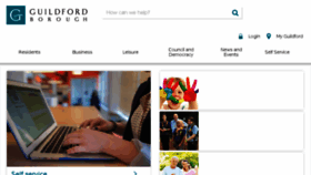 What Guildford.gov.uk website looked like in 2018 (5 years ago)