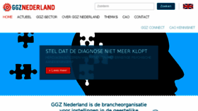 What Ggznederland.nl website looked like in 2018 (5 years ago)