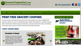 What Grocerycouponcart.com website looked like in 2018 (5 years ago)