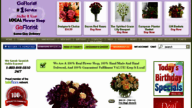 What Goflorist.com website looked like in 2018 (5 years ago)