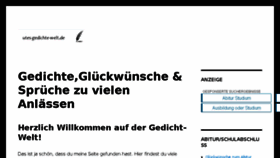 What Gedicht-welt.de website looked like in 2018 (5 years ago)