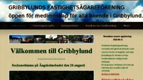 What Gribbylund.se website looked like in 2018 (5 years ago)