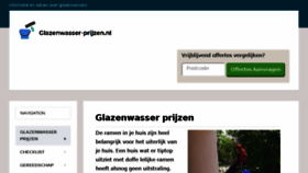 What Glazenwasser-prijzen.nl website looked like in 2018 (5 years ago)