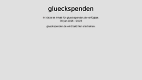 What Glueckspenden.de website looked like in 2018 (7 years ago)