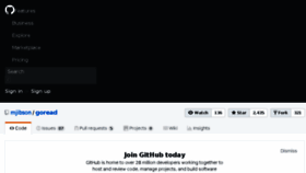 What Goread.io website looked like in 2018 (7 years ago)