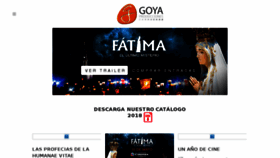 What Goyaproducciones.com website looked like in 2018 (5 years ago)