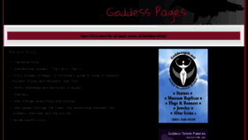 What Goddess-pages.co.uk website looked like in 2018 (5 years ago)