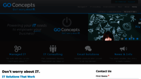 What Go-concepts.com website looked like in 2018 (5 years ago)