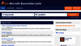 What Getaircraftassemblerjobs.com website looked like in 2018 (5 years ago)