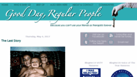 What Gooddayregularpeople.com website looked like in 2018 (5 years ago)