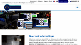 What Guermai-informatique.com website looked like in 2018 (5 years ago)