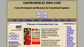 What Geotechnicalinfo.com website looked like in 2018 (5 years ago)