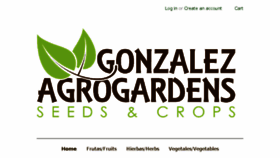What Gonzalezagrogardens.com website looked like in 2018 (5 years ago)