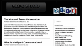 What Gecko-studio.co.uk website looked like in 2018 (5 years ago)