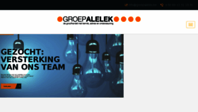 What Groepalelek.be website looked like in 2018 (5 years ago)