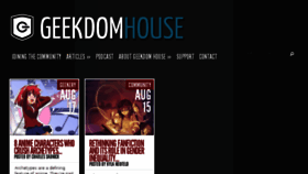 What Geekdomhouse.com website looked like in 2018 (5 years ago)