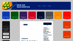 What Goiascooperativo.coop.br website looked like in 2018 (5 years ago)