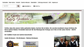 What Garten-geschenke.de website looked like in 2018 (5 years ago)