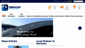 What Gibraltarport.com website looked like in 2018 (5 years ago)