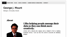 What Georgejmount.com website looked like in 2018 (5 years ago)