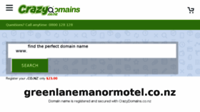What Greenlanemanormotel.co.nz website looked like in 2018 (5 years ago)