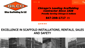 What Gilcoscaffolding.com website looked like in 2018 (5 years ago)