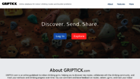 What Griptick.com website looked like in 2018 (5 years ago)
