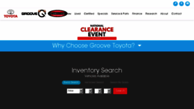 What Groovetoyota.com website looked like in 2018 (5 years ago)