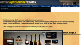What Guitar-sightreader.com website looked like in 2018 (5 years ago)